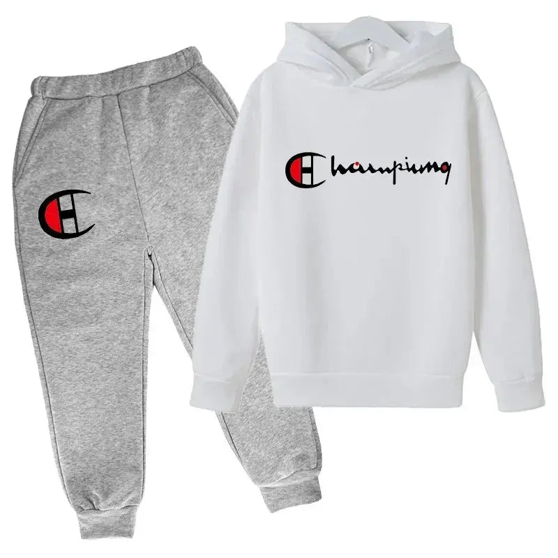Ensembles de sweats à capuche et de pantalons pour adolescents, ensembles de vêtements pour enfants, vêtements d'automne/hiver pour filles et garçons - Boutique Mélange Parfait