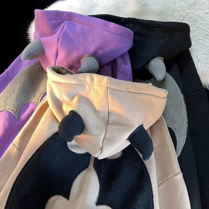 Sweat-shirt à capuche zippé unisexe style vintage Harajuku Hip Hop Streetwear Y2K Grunge esthétique Boutique Mélange Parfait