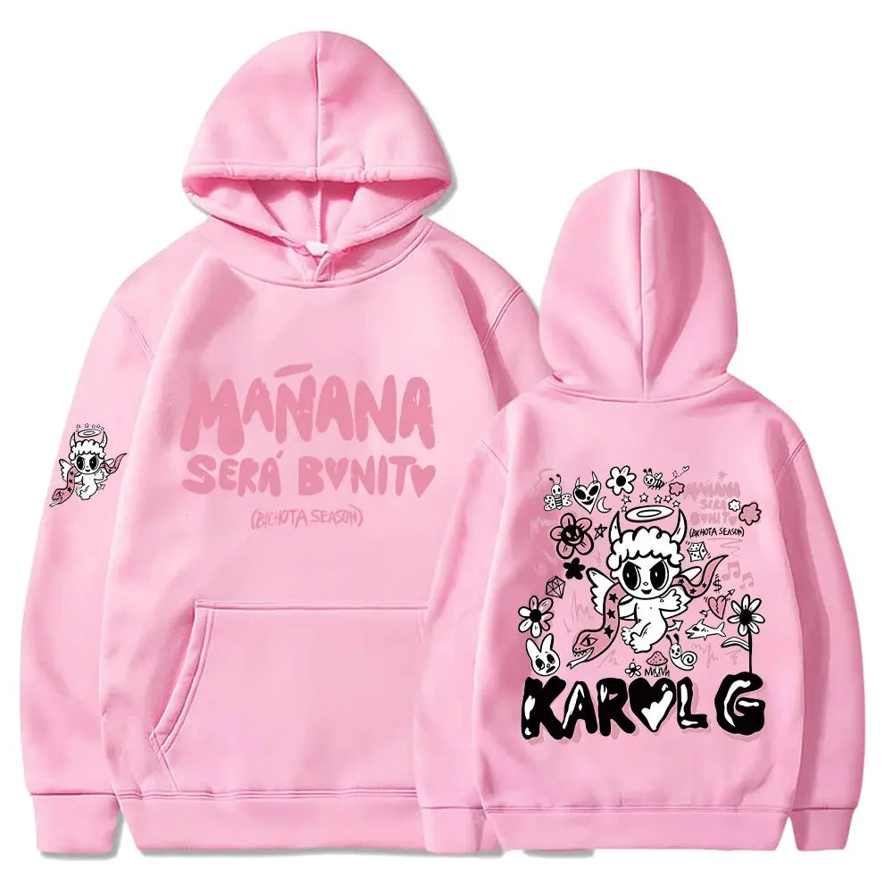 Sweat à Capuche Décontracté à Manches sulfpour Homme et Femme, Pull Streetwear, Hip Hop, Manana Sera Bonito PVD, Harajuku Boutique Mélange Parfait