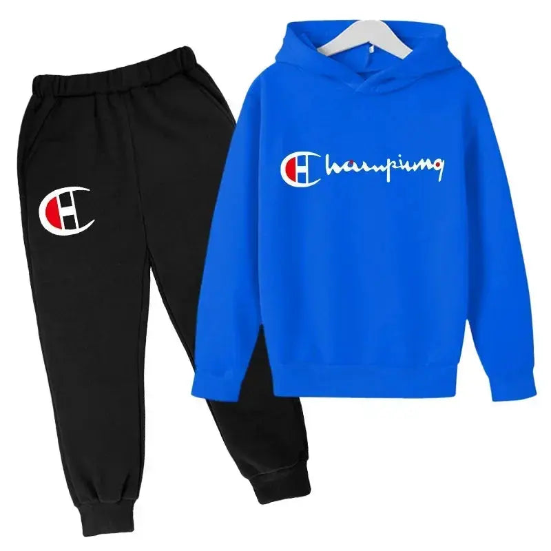 Ensembles de sweats à capuche et de pantalons pour adolescents, ensembles de vêtements pour enfants, vêtements d'automne/hiver pour filles et garçons - Boutique Mélange Parfait