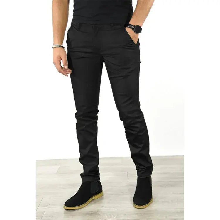 Pantalons décontractés pour hommes 2026, style classique, mode, affaires, coupe slim, pantalon droit, uni, polyvalent, vêtements pour hommes, pantalones Boutique Mélange Parfait