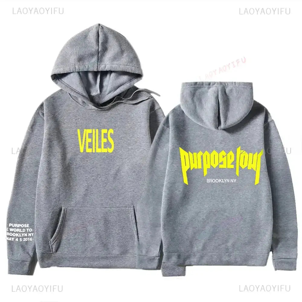 Sweats à capuche College Justin Bieber Purpose Tour pour hommes et femmes, Streetwear Hip Hop, Sweat à capuche chaud Smile, Pull à la mode Boutique Mélange Parfait