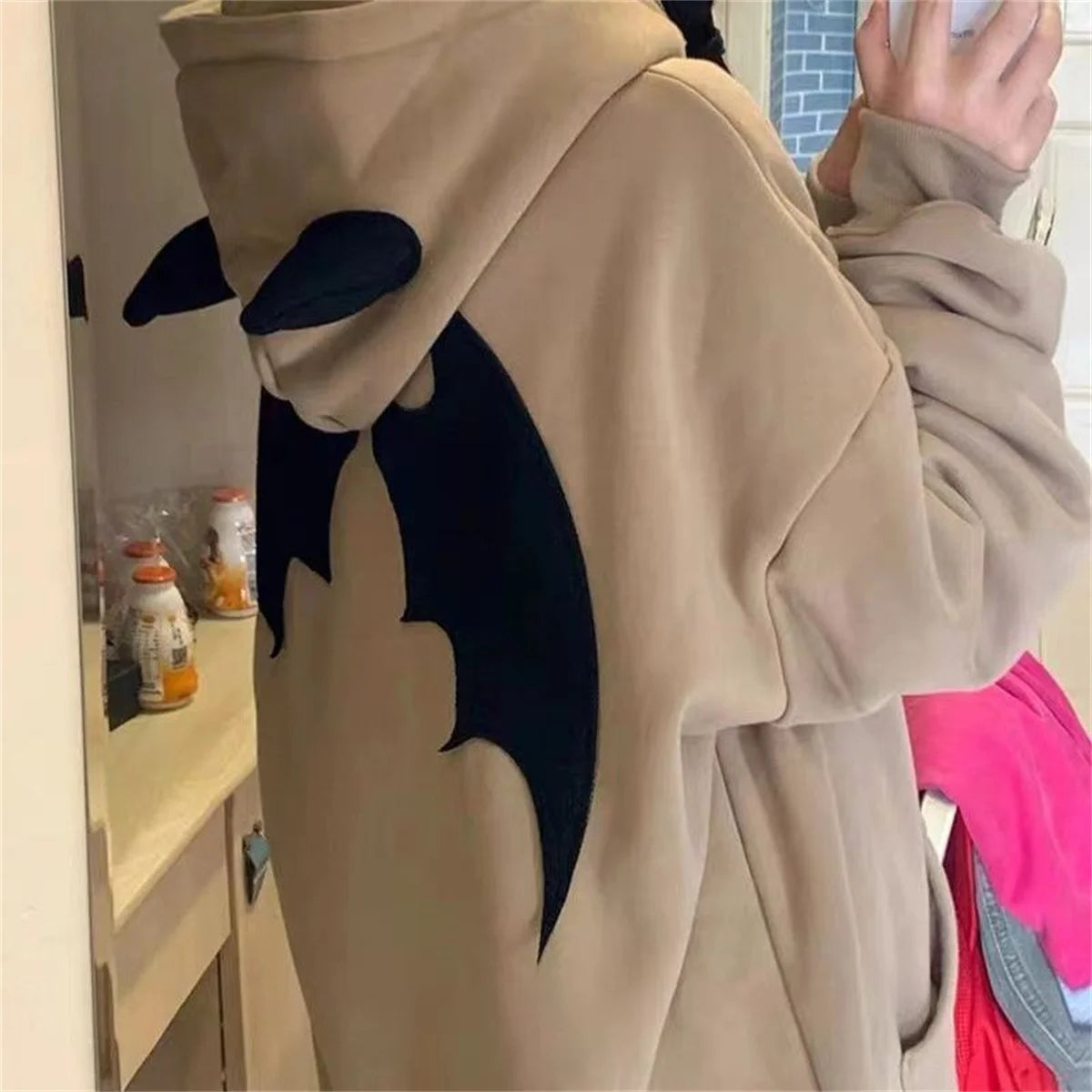 Sweat à capuche diable pour femmes et hommes, Style foncé, Vintage, Harajuku, fermeture éclair, Hip Hop, Streetwear, Y2k, esthétique, Cardigan Grunge Boutique Mélange Parfait