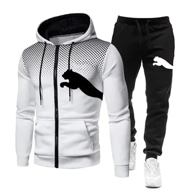 Veste à capuche et pantalon de jogging sportifs pour hommes, ensembles de sweats à capuche imbibés, vêtements de créateurs, mode automne et hiver, 2 pièces Boutique Mélange Parfait