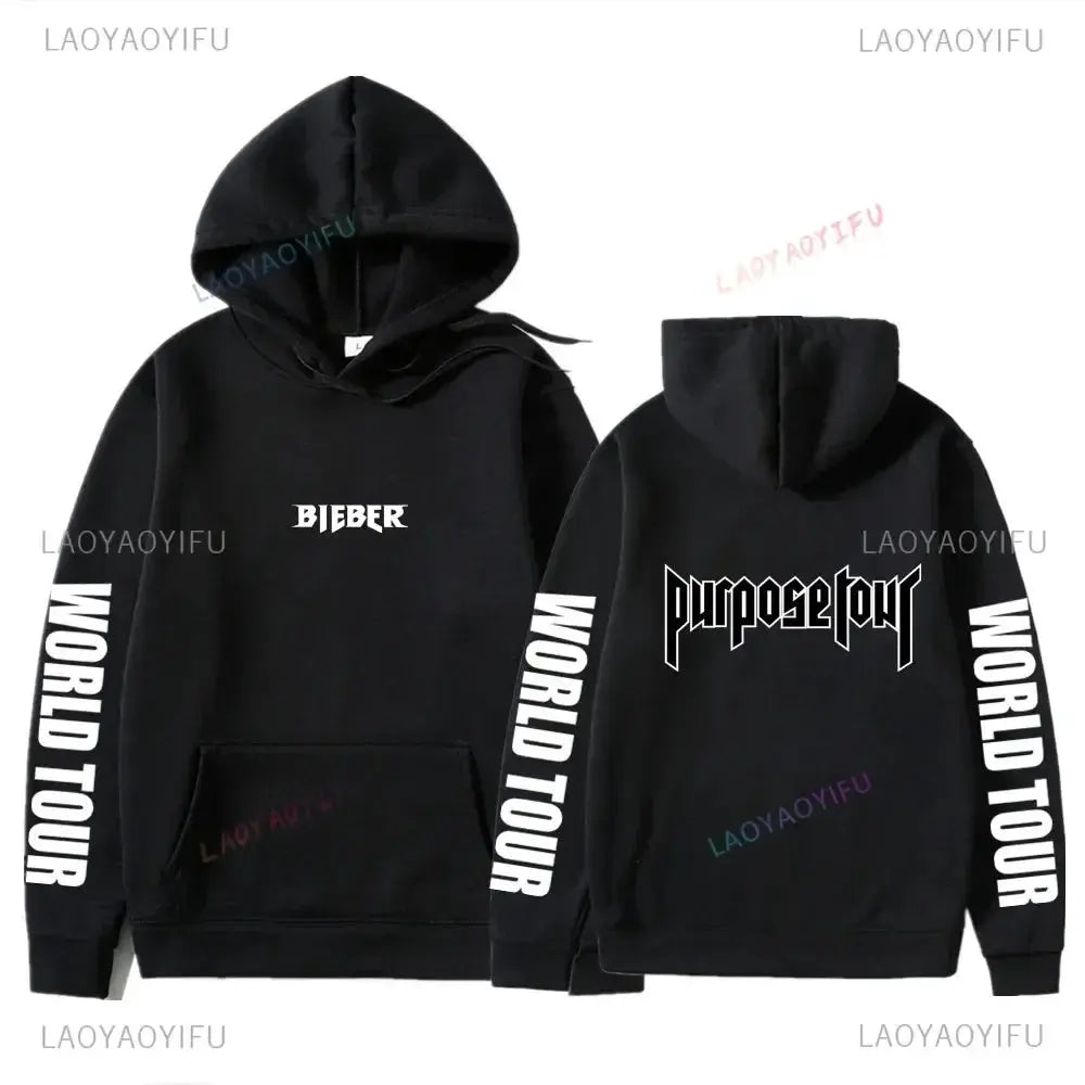 Sweats à capuche College Justin Bieber Purpose Tour pour hommes et femmes, Streetwear Hip Hop, Sweat à capuche chaud Smile, Pull à la mode Boutique Mélange Parfait