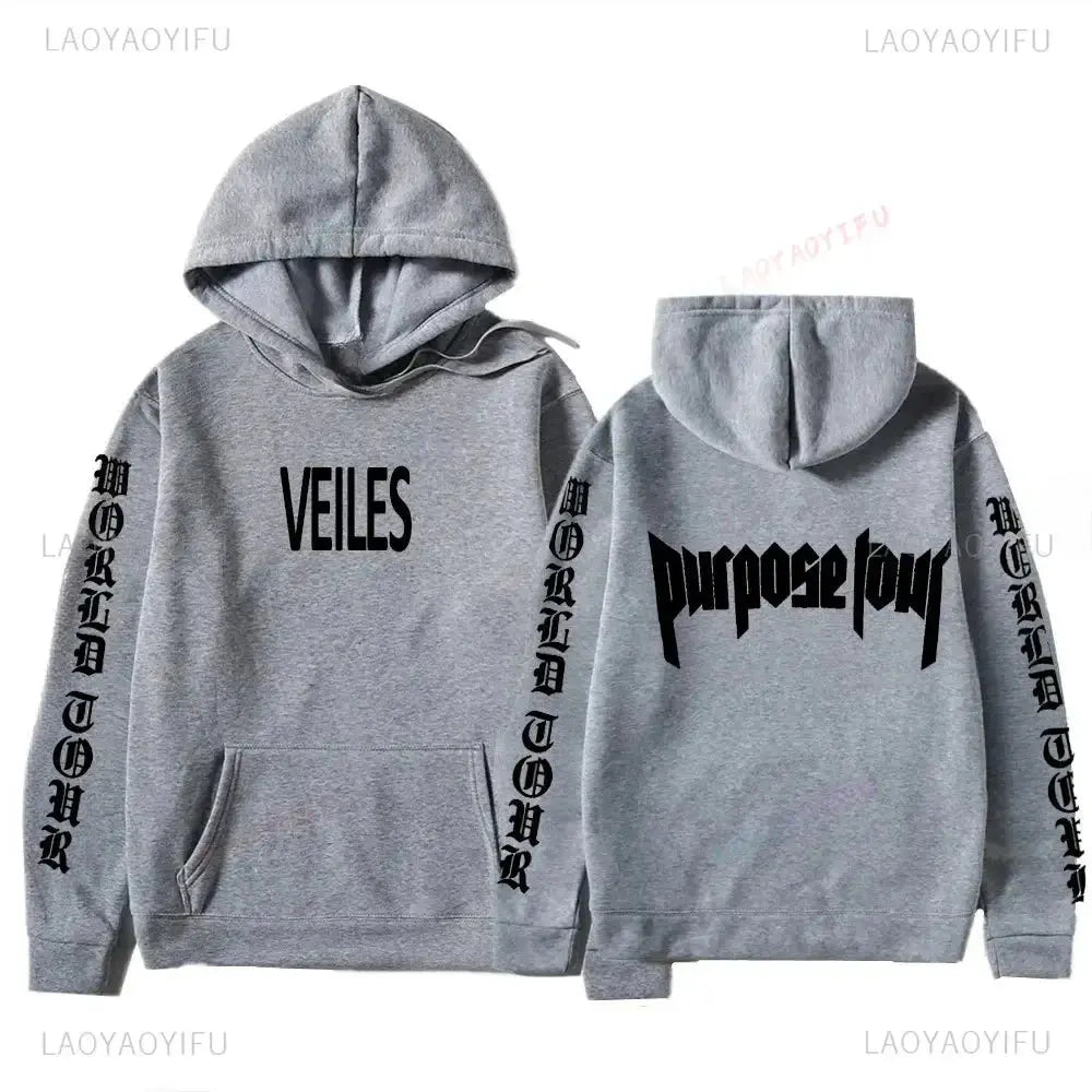 Sweats à capuche College Justin Bieber Purpose Tour pour hommes et femmes, Streetwear Hip Hop, Sweat à capuche chaud Smile, Pull à la mode Boutique Mélange Parfait