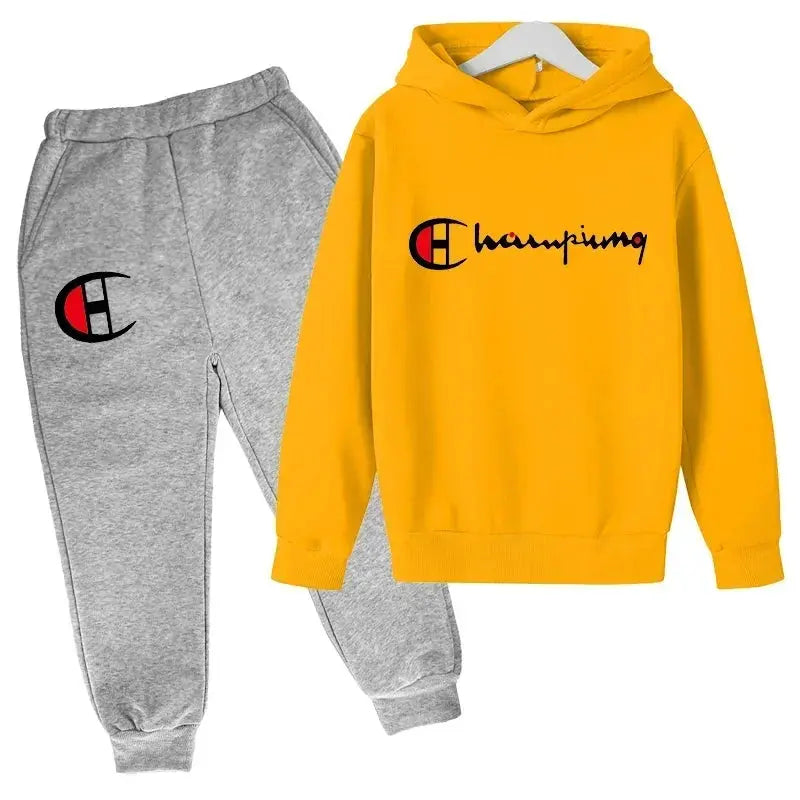 Ensembles de sweats à capuche et de pantalons pour adolescents, ensembles de vêtements pour enfants, vêtements d'automne/hiver pour filles et garçons - Boutique Mélange Parfait