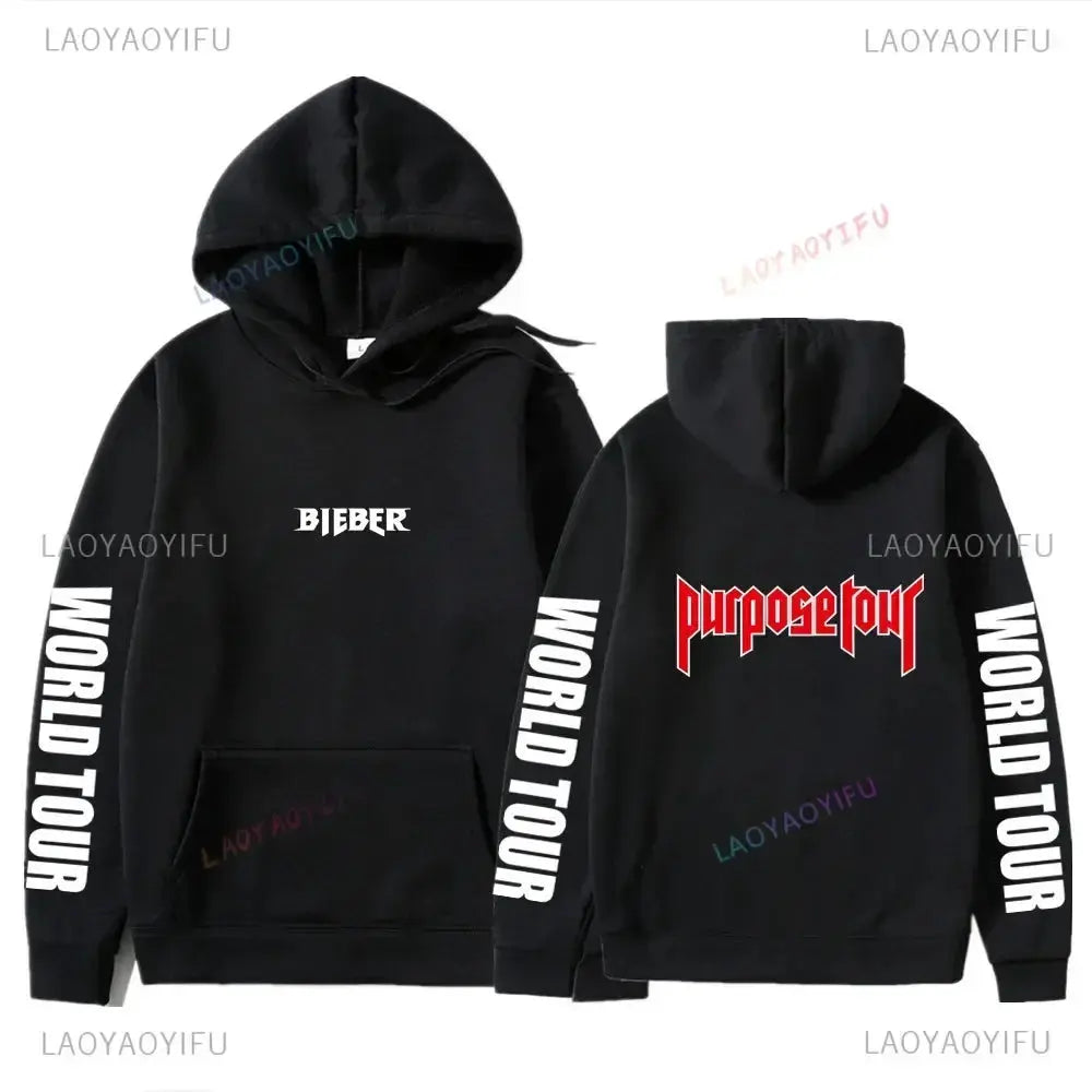 Sweats à capuche College Justin Bieber Purpose Tour pour hommes et femmes, Streetwear Hip Hop, Sweat à capuche chaud Smile, Pull à la mode Boutique Mélange Parfait