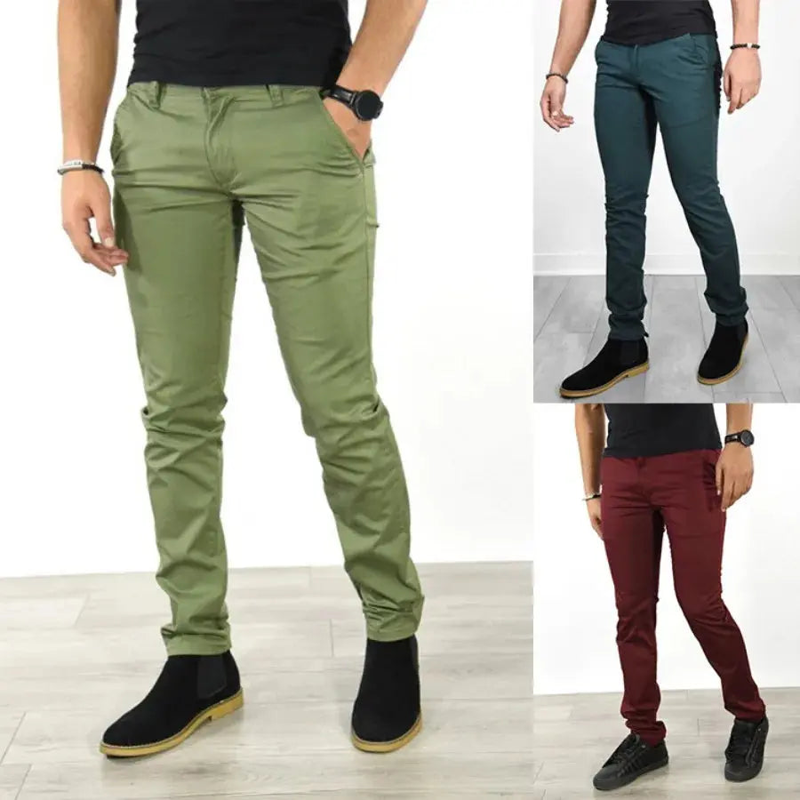 Pantalons décontractés pour hommes 2026, style classique, mode, affaires, coupe slim, pantalon droit, uni, polyvalent, vêtements pour hommes, pantalones Boutique Mélange Parfait