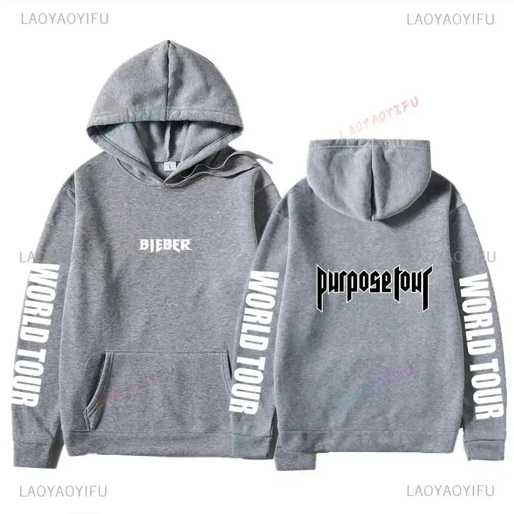 Sweats à capuche College Justin Bieber Purpose Tour pour hommes et femmes, Streetwear Hip Hop, Sweat à capuche chaud Smile, Pull à la mode Boutique Mélange Parfait
