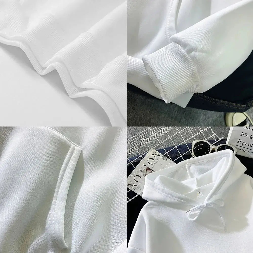 Sweat-shirt à capuche pour hommes, Harajuku, décontracté, assorti avec tout, Streetwear, pull à la mode, nouvelle collection 2024 - Boutique Mélange Parfait