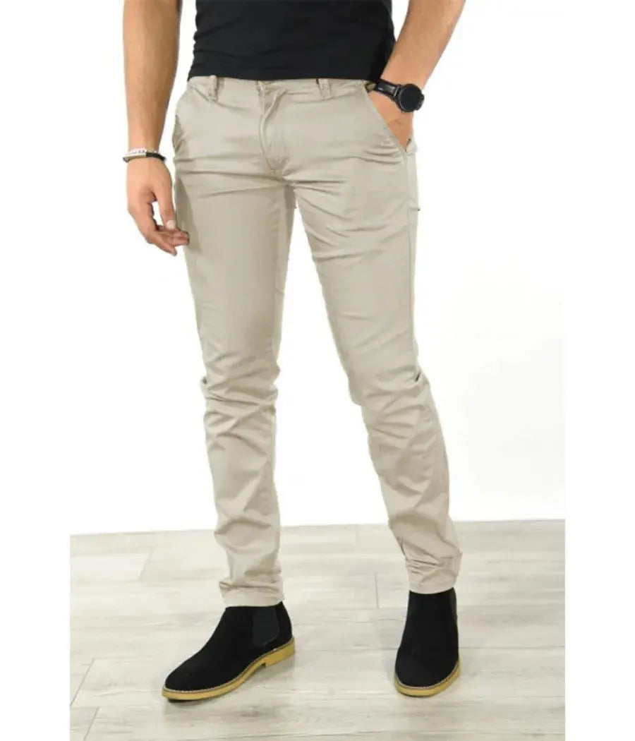 Pantalons décontractés pour hommes 2026, style classique, mode, affaires, coupe slim, pantalon droit, uni, polyvalent, vêtements pour hommes, pantalones Boutique Mélange Parfait