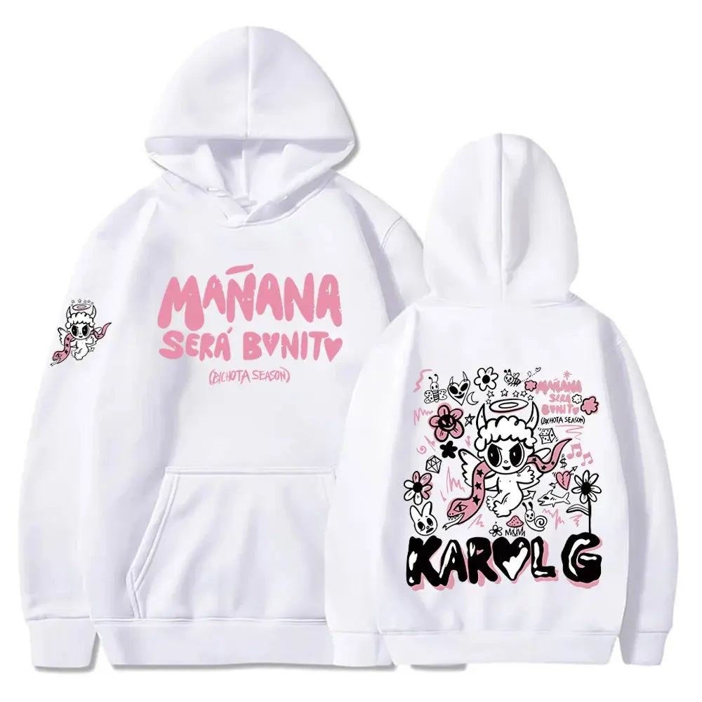 Sweat à Capuche Décontracté à Manches sulfpour Homme et Femme, Pull Streetwear, Hip Hop, Manana Sera Bonito PVD, Harajuku Boutique Mélange Parfait