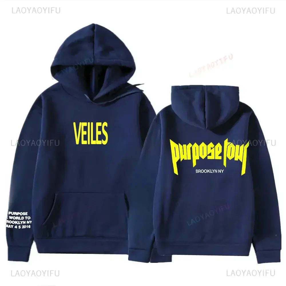 Sweats à capuche College Justin Bieber Purpose Tour pour hommes et femmes, Streetwear Hip Hop, Sweat à capuche chaud Smile, Pull à la mode Boutique Mélange Parfait