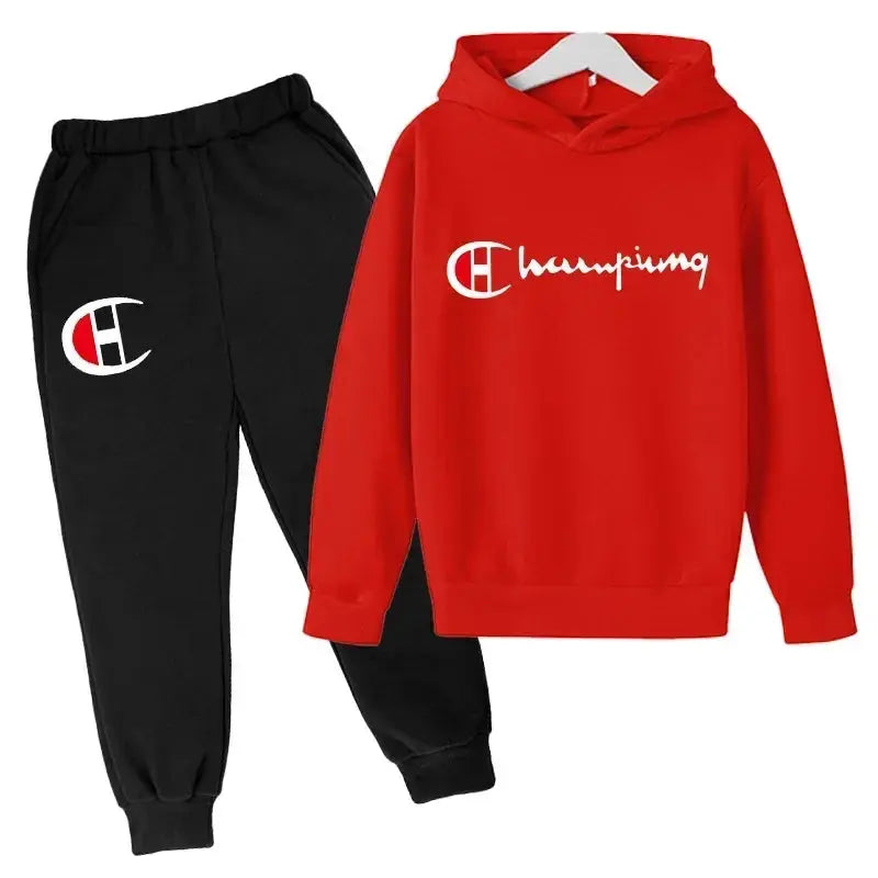 Ensembles de sweats à capuche et de pantalons pour adolescents, ensembles de vêtements pour enfants, vêtements d'automne/hiver pour filles et garçons - Boutique Mélange Parfait