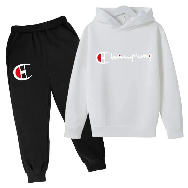 Ensembles de sweats à capuche et de pantalons pour adolescents, ensembles de vêtements pour enfants, vêtements d'automne/hiver pour filles et garçons - Boutique Mélange Parfait
