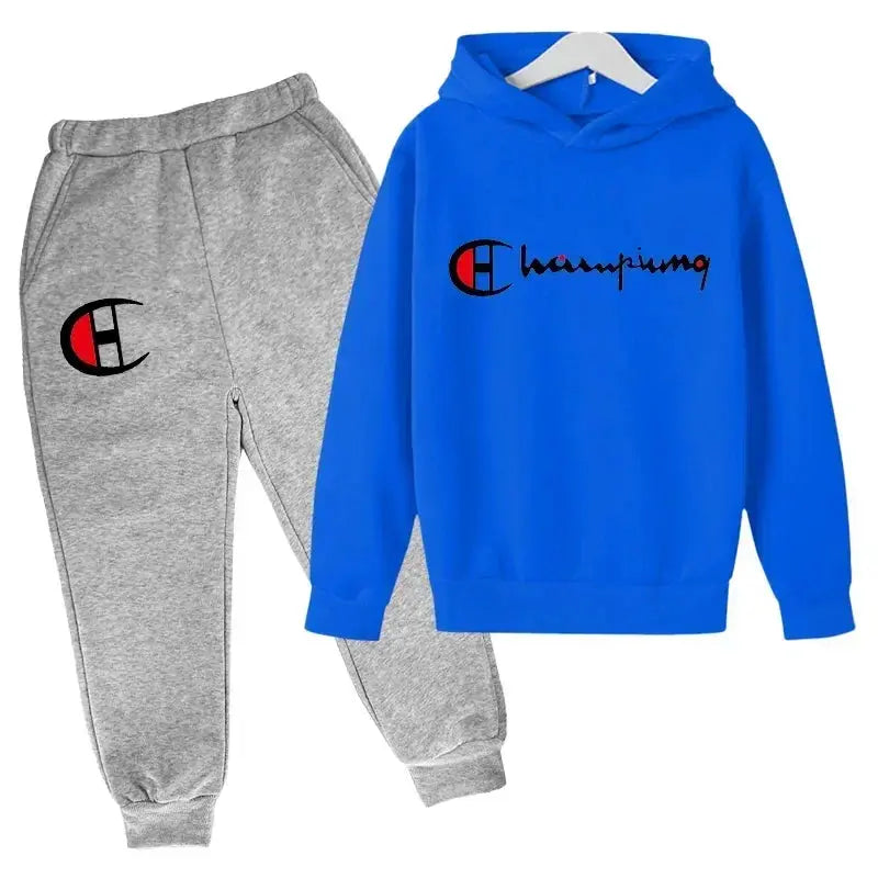 Ensembles de sweats à capuche et de pantalons pour adolescents, ensembles de vêtements pour enfants, vêtements d'automne/hiver pour filles et garçons - Boutique Mélange Parfait