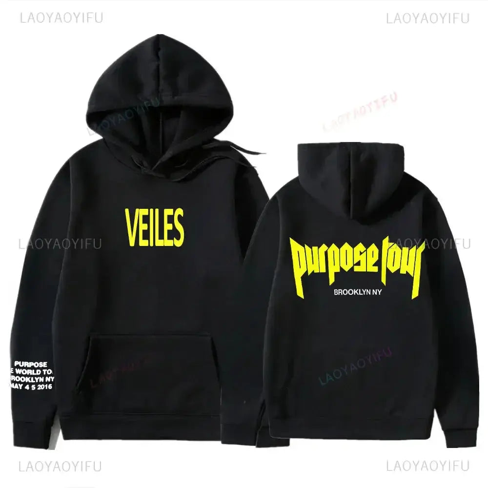 Sweats à capuche College Justin Bieber Purpose Tour pour hommes et femmes, Streetwear Hip Hop, Sweat à capuche chaud Smile, Pull à la mode Boutique Mélange Parfait