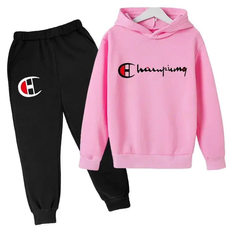 Ensembles de sweats à capuche et de pantalons pour adolescents, ensembles de vêtements pour enfants, vêtements d'automne/hiver pour filles et garçons - Boutique Mélange Parfait