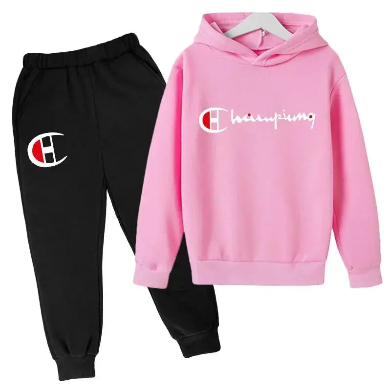Ensembles de sweats à capuche et de pantalons pour adolescents, ensembles de vêtements pour enfants, vêtements d'automne/hiver pour filles et garçons - Boutique Mélange Parfait